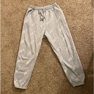 PLAYBOY X MISSGUIDED JOGGERS PALE BLUE